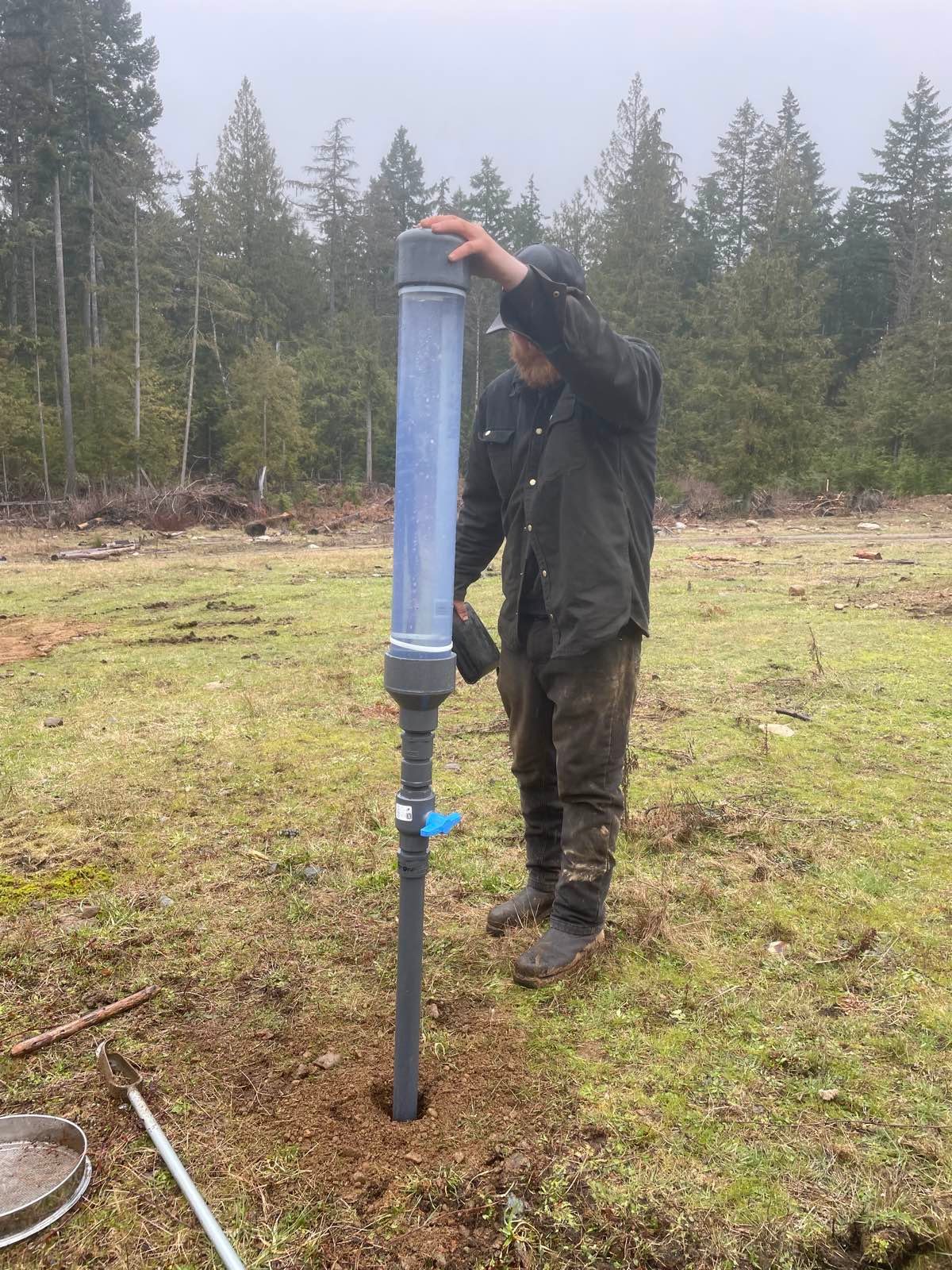 Site clearing and earthworks on Vancouver Island